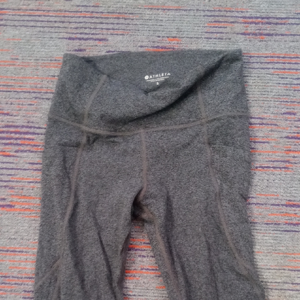 Athleta Charcoal High-Waisted Leggings